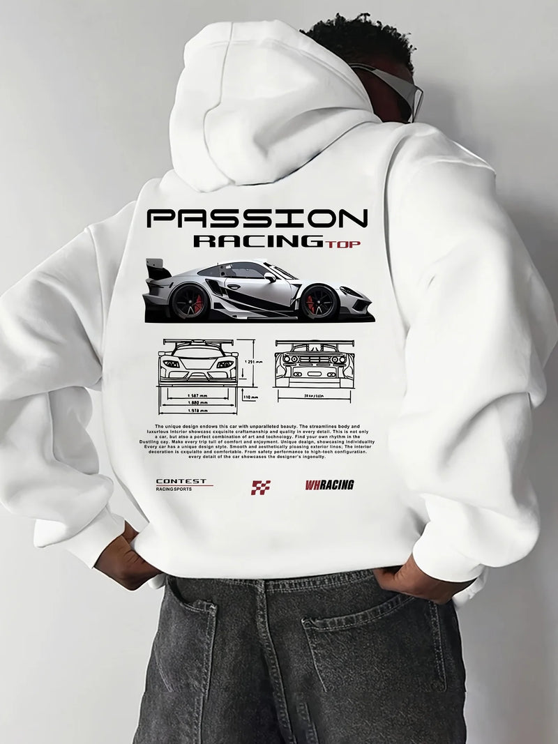 Чоловіча повсякденна толстовка з капюшоном