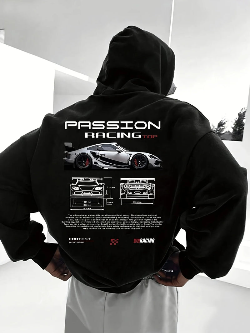 Чоловіча повсякденна толстовка з капюшоном