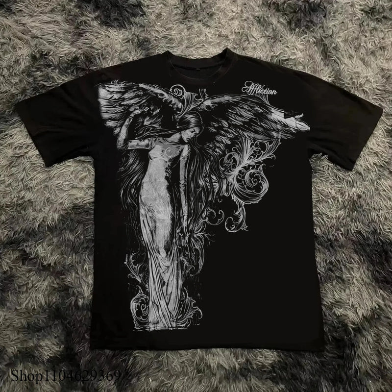 Чоловіча футболка Y2K оверсайз